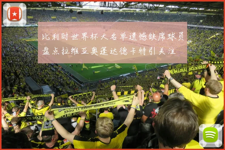 比利时世界杯大名单遗憾缺席球员盘点拉维亚奥蓬达德卡特引关注